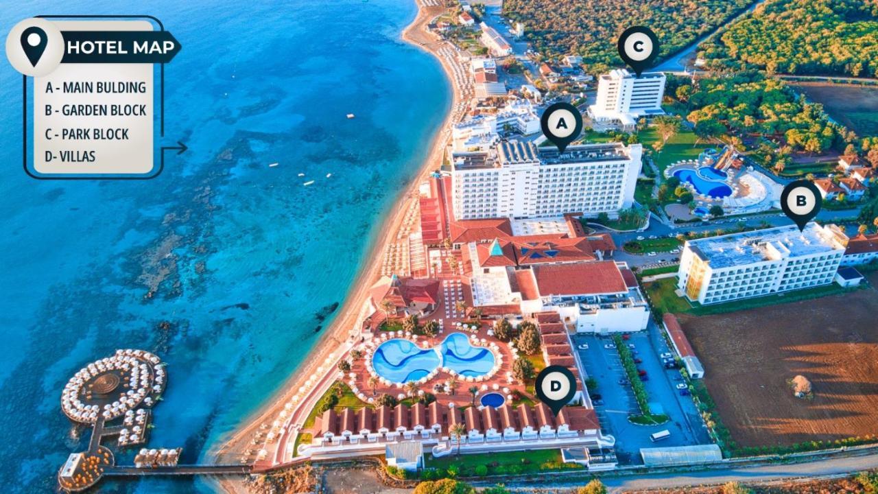 Salamis Bay Conti Resort Hotel & Casino Famagusta  Exteriér fotografie Hotels in the resort